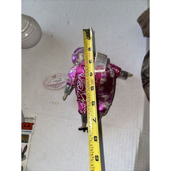 Sugar Loaf Classiques China Doll Clown Harlequin Mardi Gras Jester Pink & White - Picture 5 of 5
